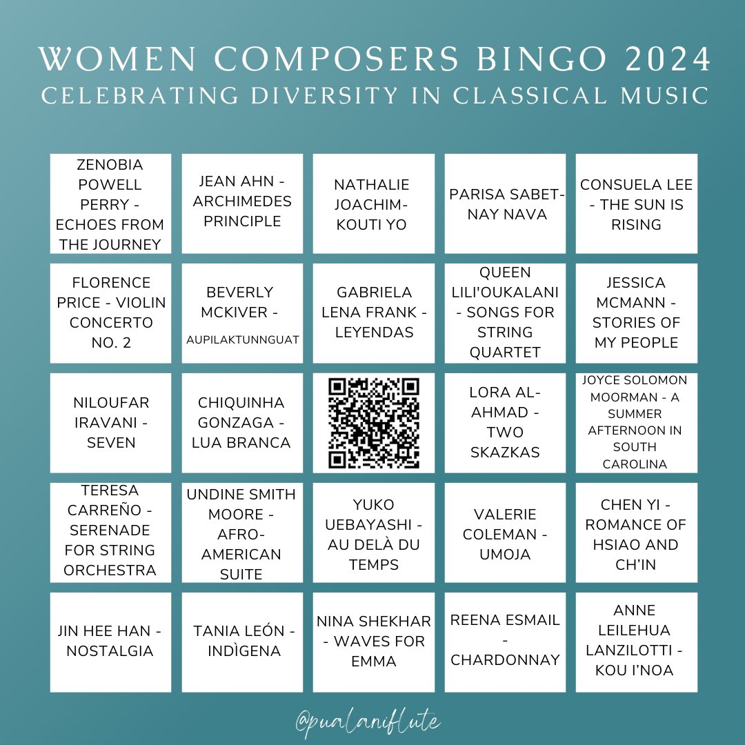 Women Composers Bingo 2024
